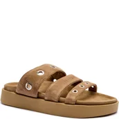 Klapki i japonki damskie - INUIKII Skórzane klapki TILDA - miniaturka - grafika 1