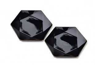 RALPH BLACK Kpl.2 talerzy deserowych 24,5cm x 21cm x h2cm - Talerze - miniaturka - grafika 1