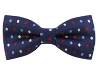 Krawaty i muchy męskie - Granatowa mucha w kropki C12 - miniaturka - grafika 1