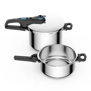 Szybkowar TEFAL SECURE TRENDY 4L + 6L + koszyk - Szybkowary - miniaturka - grafika 1