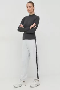 Spodnie damskie - Calvin Klein Performance Performance spodnie dresowe Active Icon damskie kolor szary z aplikacją - grafika 1