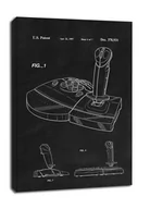 Obrazy i zdjęcia na płótnie - Patent, Joystick Do gier 1997 Czarny - obraz na płótnie Wymiar do wyboru: 40x60 cm - miniaturka - grafika 1