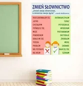 Pomoce naukowe - Naklejka na ścianę: Zmień słownictwo - miniaturka - grafika 1