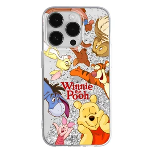 Etui płynny brokat do Apple IPHONE 14 Disney: Kubuś i Przyjaciele 046 oryginalne i oficjalnie licencjonowane, Srebrny - Etui i futerały do telefonów - miniaturka - grafika 1