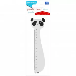 Linijka plastikowa 15cm Panda - STARPAK - Przybory szkolne - miniaturka - grafika 1