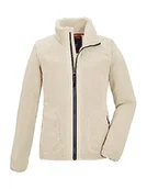 Kurtki i płaszcze dla dziewczynek - Killtec Dziewczęca kurtka polarowa/kurtka przejściowa KOW 137 GRLS FLC JCKT, złamana biel, 176, 39879-000 - miniaturka - grafika 1