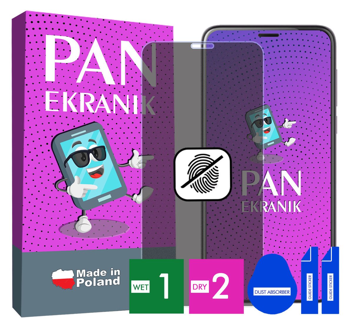 FOLIA 5D PRYWATYZUJĄCA MATOWA DO HTC DESIRE 12+ PLUS CAŁY EKRAN ORYGINALNA