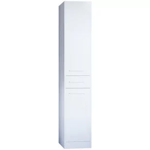 Szafka łazienkowa wysoka SLIM SL1 biały laminat - Szafki łazienkowe - miniaturka - grafika 1