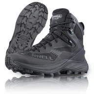 Buty trekkingowe męskie - Merrell Wysokie Buty Trekkingowe Męskie Rogue 8 Gtx Gore Tex Czarne 45 - miniaturka - grafika 1