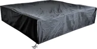 Pokrowce na meble ogrodowe - Mucola pokrowiec ochronny na meble ogrodowe plandeka zestaw kanapa sofa stół odporny na warunki atmosferyczne czarny - narożnik ogrodowy 195x195x67 - miniaturka - grafika 1