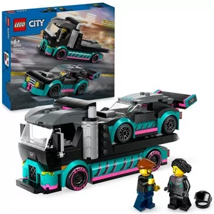 LEGO 60406 City Samochód wyścigowy i laweta - Klocki - miniaturka - grafika 1
