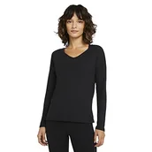 Sukienki - Nike Damska sukienka w Ny Pointelle L/S Top Black/DK SMOKE GREY M - miniaturka - grafika 1