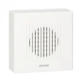 Dzwonki i gongi - Orno Dzwonek przewodowy elektroniczny jednotonowy RINGIL MINI AC, 230V, biały - miniaturka - grafika 1