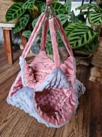 Akcesoria dla gryzoni - Hamak plaster miodu, norka dla świnki morskiej 2w1 - miniaturka - grafika 1