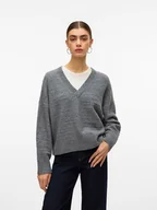 Swetry damskie - ONLY Sweter w kolorze antracytowym - miniaturka - grafika 1