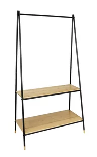 Stojący wieszak z bambusowymi półkami, 90 x 167 x 42 cm, Loft, WENKO - Wieszaki i stojaki - miniaturka - grafika 1