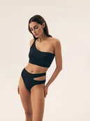 Stroje kąpielowe - Dół od bikini z wysokim stanem Firenze Esotiq czarny L - miniaturka - grafika 1