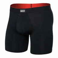 Majtki męskie - Bokserki Saxx Multi-Sport Mesh Boxer Brief Fly Rozmiar: L / Kolor: niebieski - miniaturka - grafika 1