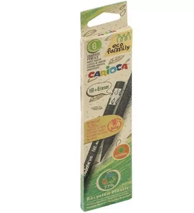 Ołówek HB EcoFamily 6 szt. CARIOCA - Przybory szkolne - miniaturka - grafika 1