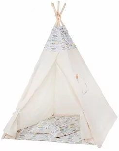 Namiot dla dzieci Tipi wigwam XXL cotton Piórka - Namioty i tipi dla dzieci - miniaturka - grafika 1