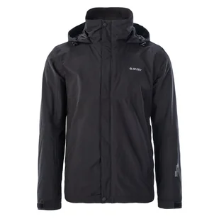 Męska Kurtka przejściowa HI-TEC HOWARD JACKET M000134148 – Czarny - Kurtki męskie - miniaturka - grafika 1