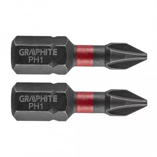 Graphite Bity udarowe PH1 x 25 mm, 2 szt. TOP-56H500 - Wkrętarki - miniaturka - grafika 1