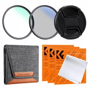 Zestaw Filtrów 4w1 Filtr Uv Nano-k + Polaryzacyjny Cpl + Dekielek + Futerał K&f Na 82mm / Sku.2040v1 - Dekielki do obiektywów - miniaturka - grafika 1