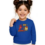 Bluzy dla dziewczynek - BLUZA DZIECIĘCA 67 SIX SEVEN VIRAL 134-140 DLA CHŁOPCA DZIEWCZYNKI - miniaturka - grafika 1