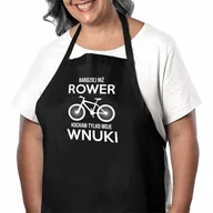 Fartuchy i rękawice kuchenne - Bardziej niż rower kocham tylko moje wnuki - fartuch na prezent dla babci - miniaturka - grafika 1