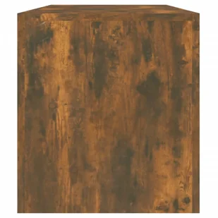 Lumarko Szafka TV z oświetleniem LED, opalany dąb, 140x36,5x40 cm - Szafki RTV - miniaturka - grafika 10