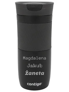 Kubek termiczny z grawerem Contigo Byron 470ml - Czarny Mat - Kubki termiczne - miniaturka - grafika 1