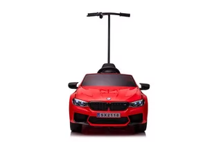 Auto Na Akumulator BMW M5 Z Platformą Dla Rodzica Czerwone Lakierowane - Pojazdy elektryczne dla dzieci - miniaturka - grafika 2