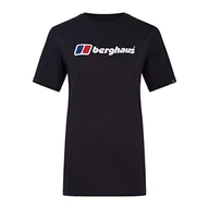 Koszulki i topy damskie - Berghaus Damska koszulka z krótkim rękawem Boyfriend Big Classic Logo Jet Black, 12 - miniaturka - grafika 1