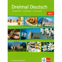 LektorKlett Dreimal Deutsch Lesebuch NEU z płytą CD - Matecki Uta