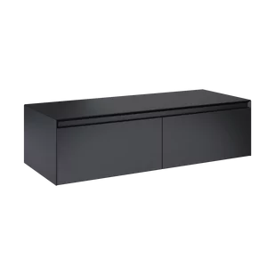 ELITA  SPLIT SLIM 120 2S  BLACK MATT Z BLATEM PDW KOMODA PODWIESZANA 168948 - Szafki łazienkowe - miniaturka - grafika 1