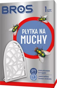 BROS Płytka na muchy pokarmowa, 1 szt - Zwalczanie i odstraszanie szkodników - miniaturka - grafika 1