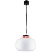 Lampy sufitowe - KKS LAMPA wisząca KKS 9969P/B MILKY szklana OPRAWA loft LED 7W 3000K zwis bursztynowy KKS 9969P/B MILKY - miniaturka - grafika 1