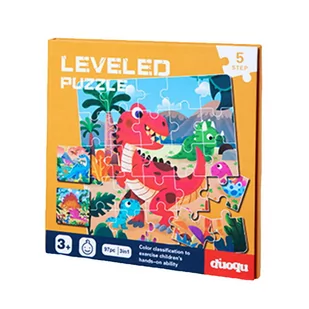 Puzzle magnetyczne - Poziom 5 - Dinozaury - Układanki dla dzieci - miniaturka - grafika 1