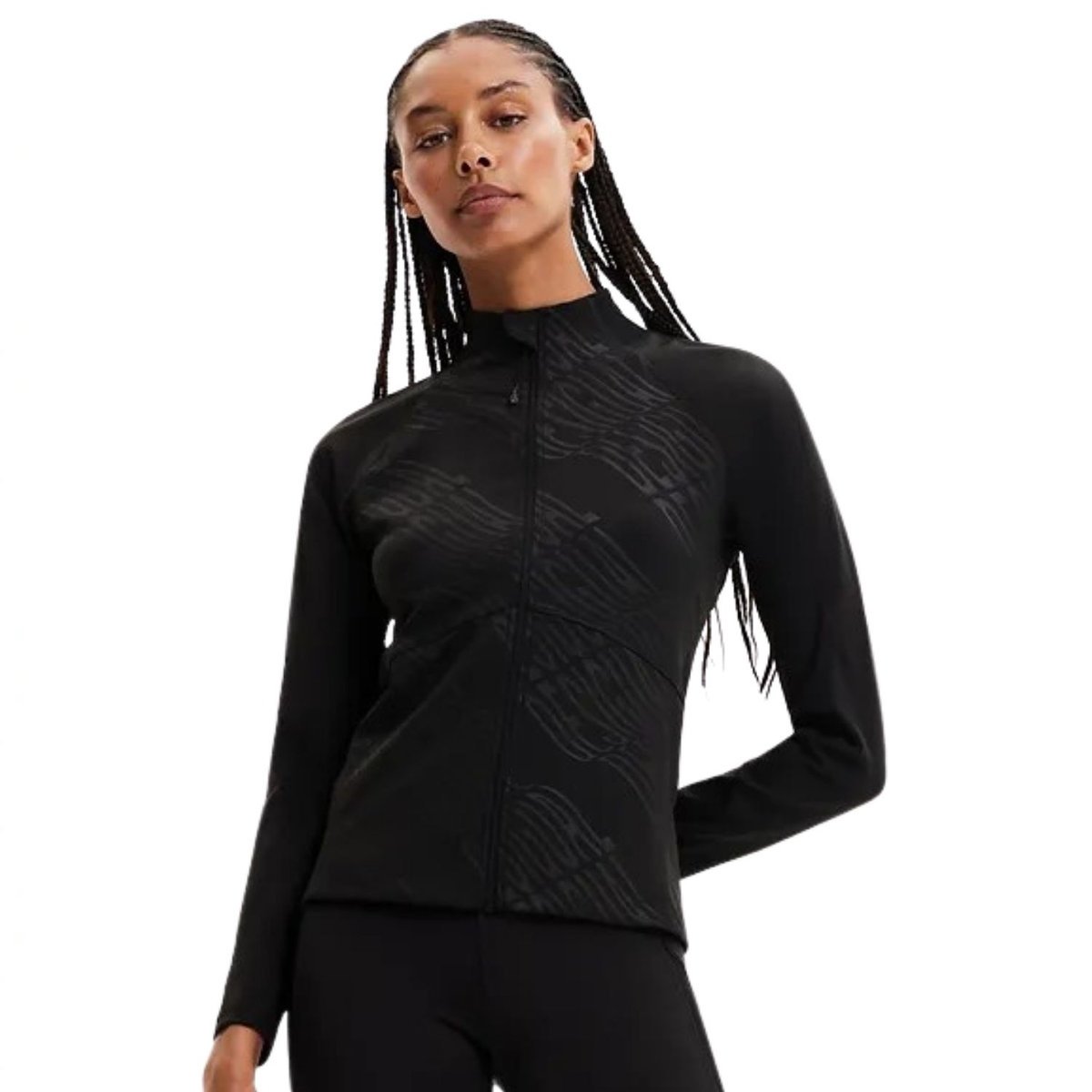 Bluza damska Desigual Rock sportowa czarna rozsuwana-S