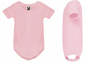BODY niemowlęce BAWEŁNA Krótki Rękaw Roly HONEY 7200 LIGHT PINK 68 - Body dla niemowląt - miniaturka - grafika 1