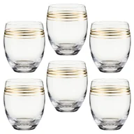Szklanki - Zestaw szklanek 430 ml 6 sztuk TREMO GOLD - miniaturka - grafika 1