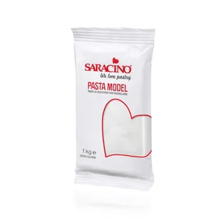 Saracino Masa cukrowa do modelowania White 1 kg - Dodatki do ciast w proszku - miniaturka - grafika 1