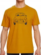 Koszulki męskie - KOSZULKA MĘSKA ATLANTIC T-SHIRT PODKOSZULEK BAWEŁNIANY ŻÓŁTY *L* - miniaturka - grafika 1