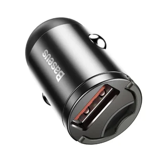 Baseus Tiny Star mini inteligentna ładowarka samochodowa USB 30W Quick Charge 3.0 szary (VCHX-A0G) - Ładowarki samochodowe - miniaturka - grafika 6