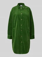 Sukienki - Sukienka koszulowa o długości do kolan ze sztruksu - miniaturka - grafika 1