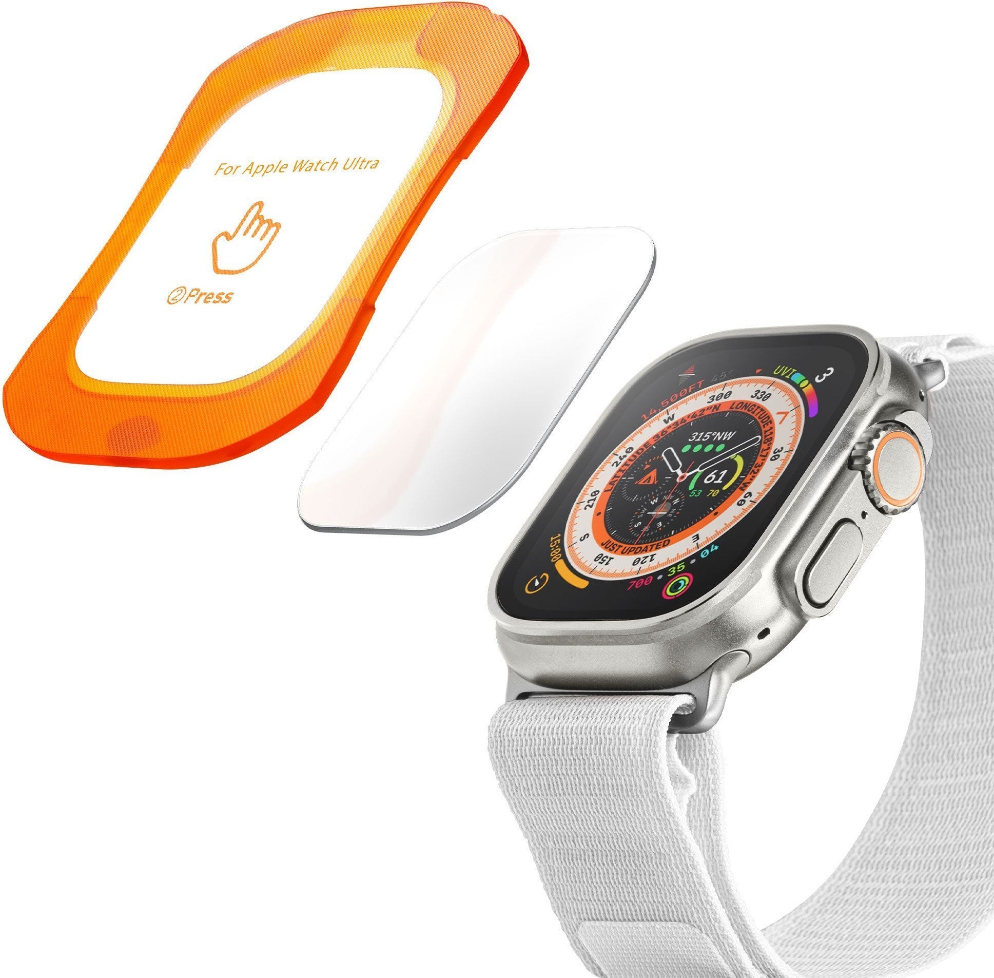 LAUT PRIME GLASS Clear protector for Apple Watch Ultra 49mm
