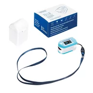 Pulsoksymetry napalcowe - Novama Pulsoksymetr  Pulsoksymetr Bluetooth z POLSKĄ APLIKACJĄ NOVAMA RESPIRE BLUE medyczny certyfikowany TOW016112 - miniaturka - grafika 1
