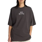 Koszulki sportowe damskie - Koszulka damska New Balance WT61974VABR - czarny - miniaturka - grafika 1