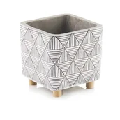 Donice - Osłonka kwadrat na nóżkach 13 cm - miniaturka - grafika 1