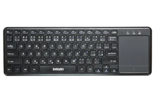 Evolveo WK32BG klawiatura TV RF Wireless QWERTY Angielski Czarny WK32BG - Klawiatury - miniaturka - grafika 1